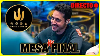 MESA FINAL TRITON POKER SERIES | 100 K NLH EVENTO #9 | ADRIÁN MATEOS 2/9 EN BUSCA DE 3.2 M