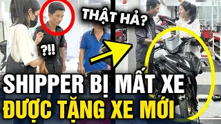 Bị LẤY MẤT XE khi đang giao hàng, shipper không còn tiền về thăm con và cái kết ẤM LÒNG | Tin 3 Phút