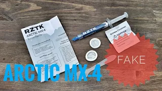 📦🐜 RZTK Arctic MX-4 - подделка термопасты от ROZETKA ✅