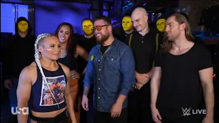 Joe Gacy & Schism le piden a Ivy Nile unirse a ellos en Backstage - WWE NXT 11/07/2023 (En Español)