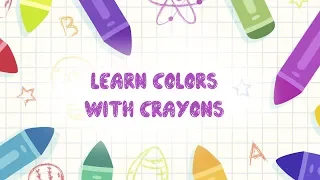 Crayons Nursery Rhymes | Crayon Color Song For Kid Songs | Nursery Rhymes | Piddu Tv
