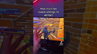 4070ti Fortnite FPS lowest settings? #pc #gamingpc #pcbuild #pcgaming #fortnitefps #4070ti #tech