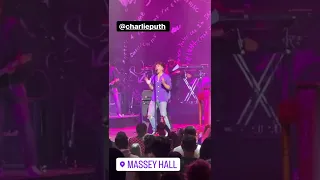 Charlie Puth performing Loser in Toronto [One Night Only Tour] | October 27, 2022