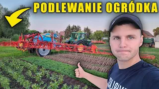 Podlewanie Ogródka OPRYSKIWACZEM! - Przyjechali Koledzy do Pomocy - Idzie mróz..