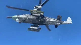 Kamov Ka-50 "Black Shark" in action over ukraine