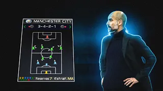 FORMAÇÃO TÁTICA do MANCHESTER CITY de PEP GUARDIOLA | PPSSPP