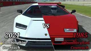 RR3: Lamborghini Countach LPI 800-4 vs Lamborghini Countach 5000QV Drag Race || Lap Time
