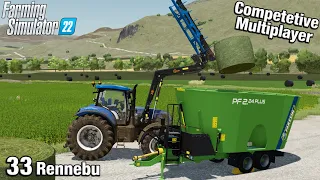 FEED MIXER ADDITION TO THE COW FARM Rennebu Competitive Multiplayer FS22 Ep 33