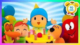 🎂 POCOYO ENGLISH - Happy Birthday to you, Pocoyo! [90 min] Full Episodes |VIDEOS & CARTOONS for KIDS