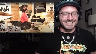 JUNNA - Through the Fire and Flames (DRAGONFORCE Drum Cover) - NORSE Reacts
