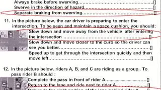 2023 Dmv Motorcycle  Released Test Questions part 1  Written CA Permit practice online mathgotserved