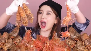 RUS SUB) живо́й петух креветка Медведь креветка есть 🍤Mukbang Eatingshow Realsound Ssoyoung