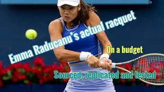 Emma Raducanu's actual (suspected) Tennis Racket / Racquet, tested