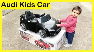 Ride On Audi Kids Car | Unboxing Surprise Toy Family Fun Playtime | Children Cars  12V
