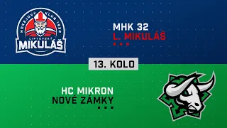 13.kolo MHK 32 Liptovský Mikuláš - HC Nové Zámky HIGHLIGHTS