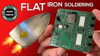 Soldering SMDs with a FLAT IRON?! Homemade PCB assembly