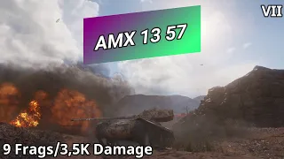 World of Tanks - AMX 13 57 (9 Frags/3,5K Damage) | WoT Replays [#98]