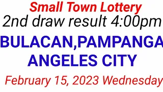 STL - BULACAN,PAMPANGA,ANGELES CITY February 15, 2023 2ND DRAW RESULT