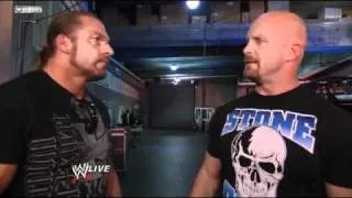 Triple H crosses paths with "Tough Enough" host "Stone Cold" Steve Austin