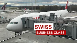 SWISS BUSINESS CLASS Los Angeles to Zurich LX41 Boeing 777 300er