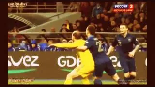 Украина-Франция 2-0 Все голы и ОСНОВНЫЕ 15/11/2013