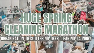 3 HOURS OF WHOLE HOUSE SPRING CLEANING DECLUTTERING AND ORGANIZING | 2022 EXTREME CLEANING MARATHON