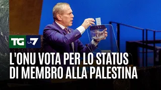 L'Onu vota per lo status di membro alla Palestina