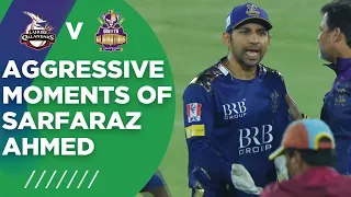 PSL2021 | Aggressive Moments Of Sarfaraz Ahmed | Lahore vs Quetta | Match 4 | HBL PSL 6 | MG2T