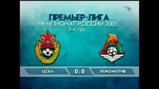 ЦСКА 0-0 Локомотив. Чемпионат России 2005