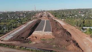 Строительство автомагистрали Центральная / Кировский - Красноглинский р-ны / город Самара / Russia