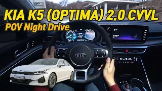 KIA K5 (OPTIMA) 2.0 CVVL POV Night Drive - 기아 K5 2.0 CVVL 1인칭 야간주행