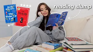 trying to get out of a reading slump... *spoiler free reading vlog*