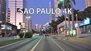 Sao Paulo 4K - Modern City Center - Driving Downtown - Brazil