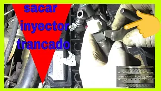 sacar inyector diesel agarrotado sin extractor )( mercedes cdi motor 651 - OM611