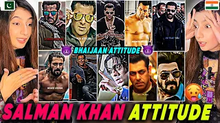 Salman Khan Full Angry Attitude Videos 🥵 | Salman Bhai jaan Attitude | Pakistani Girl Reaction