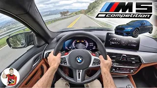 The 2023 BMW M5 Competition is the Best of AWD Grip + RWD Fun in One (POV Drive Review)