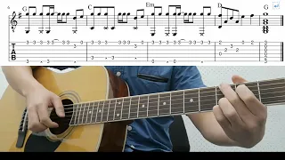 Baby Shark -  Easy Fingerstyle Guitar Playthrough Tutorial Lesson With Tab