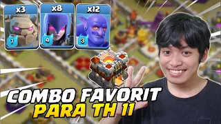 MASIH MENJADI FAVORIT PARA TH 11! Golem Witch Bowler (GOWIBO) - Clash Of Clans Indonesia