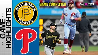 Pittsburgh Pirates vs Philadelphia Phillies [FINAL/9] Highlights Sep 28, 2023 | MLB Highlights 2023