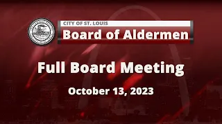 Board of Aldermen - October 13, 2023