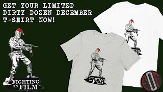 Limited edition Dirty Dozen December Shirts Out Now! Festive fun with Lee Marvin & his Grease Gun🎅