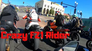 FZ1 vs R6 Canyon Crazies !!