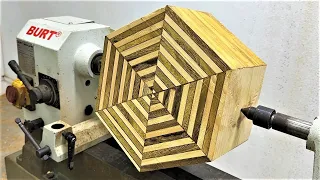 The Most Outstanding Work Of Art Featuring Intelligent Designs Of An Artisan Working On A Wood Lathe