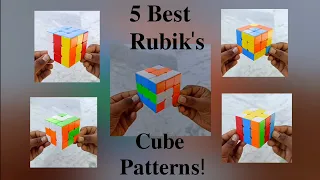 Top 5 Best PATTERNS on The 3 × 3 Rubik's Cube Tutorial !....#tutorial #rubikscube