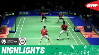 Liu/Ou and Goh/Izzuddin entertain the crowd in a hard-hitting men’s doubles final