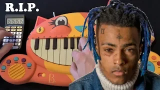 XXXTENTACION'S TOP 5 SONGS ON A CAT PIANO AND DRUM CALCULATOR (R.I.P.)