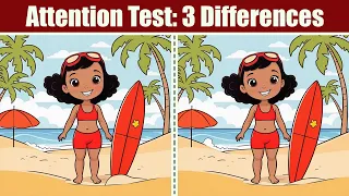 Spot The Difference : Attention Test - 3 Differences | Find The Difference #139