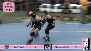 Arch Rival Roller Girls vs The Chicago Outfit   2011 North Region Playoffs Game 15