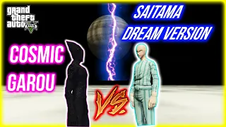 GTA 5 -Saitama (Dream Version) vs Cosmic Garou SUPERHERO BATTLE