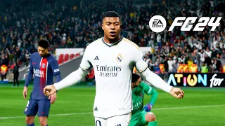 FC 24 - Real Madrid vs. PSG - Champions League Final Match Ft. Kylian Mbappe | PS5™ [4K60]